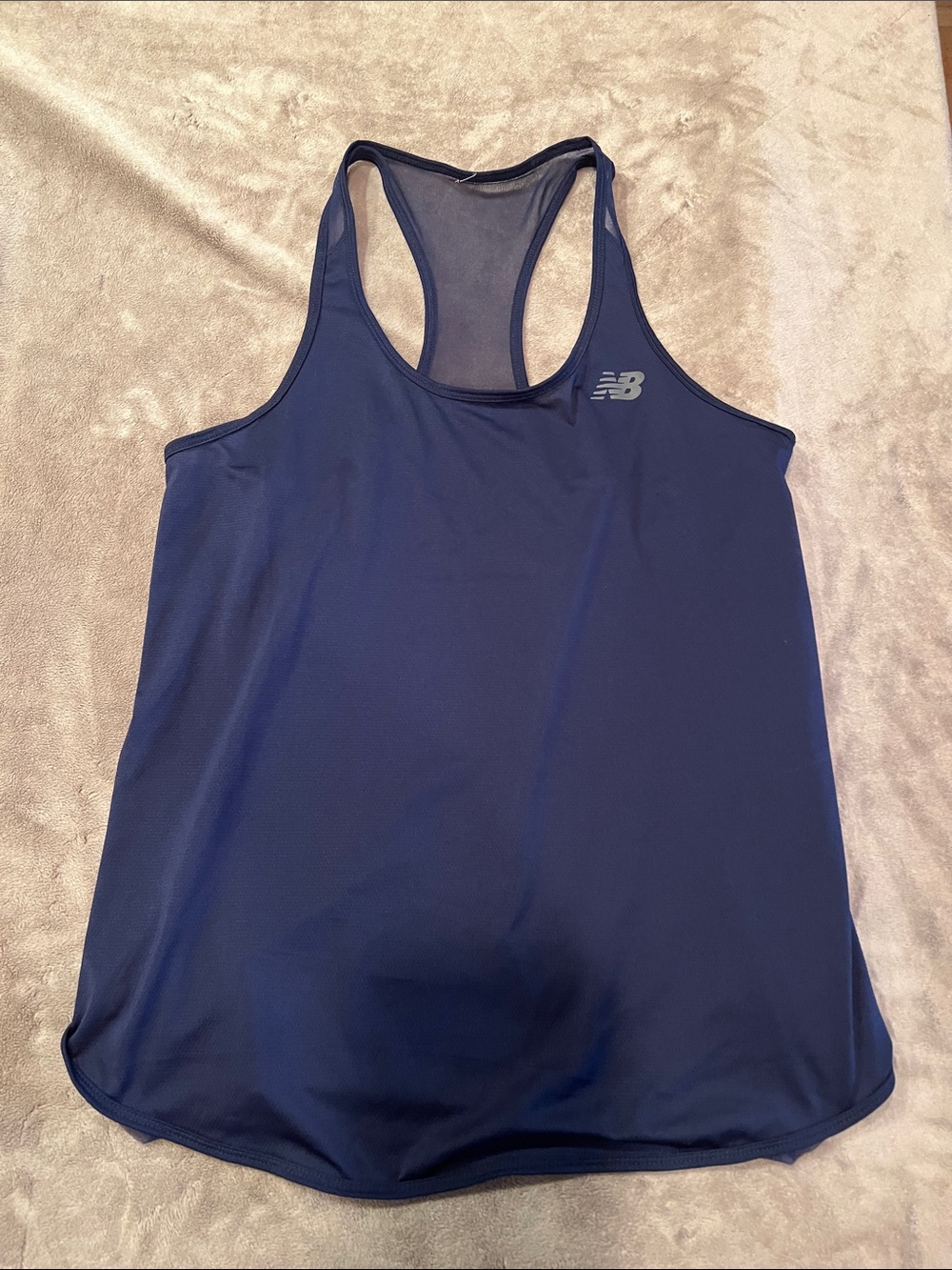 New Balance Navy Racerback Performance Tank - Picture 2 of 3